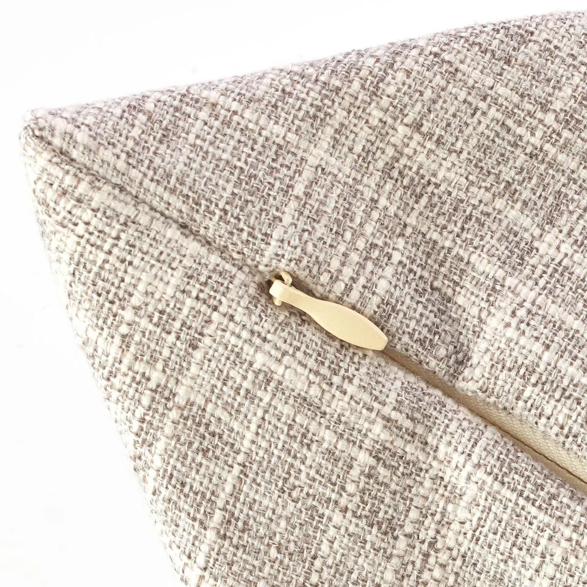 Give You Rest Square Pillow in Tan - Matthew 11:28