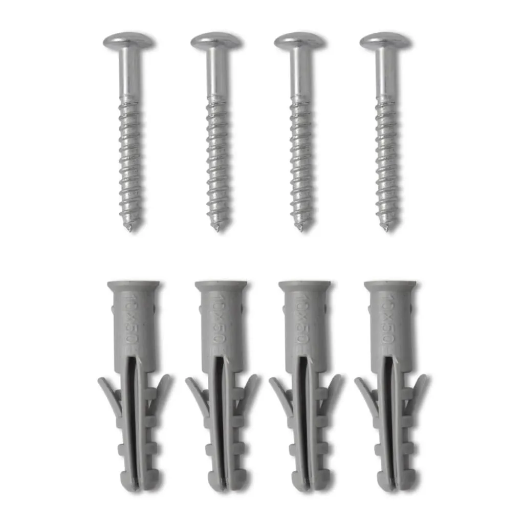 Grey Bathroom Central Heating Towel Rail Radiator Straight 500x764mm