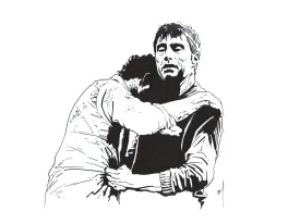 “Hannibal's Embrace” original ink drawing