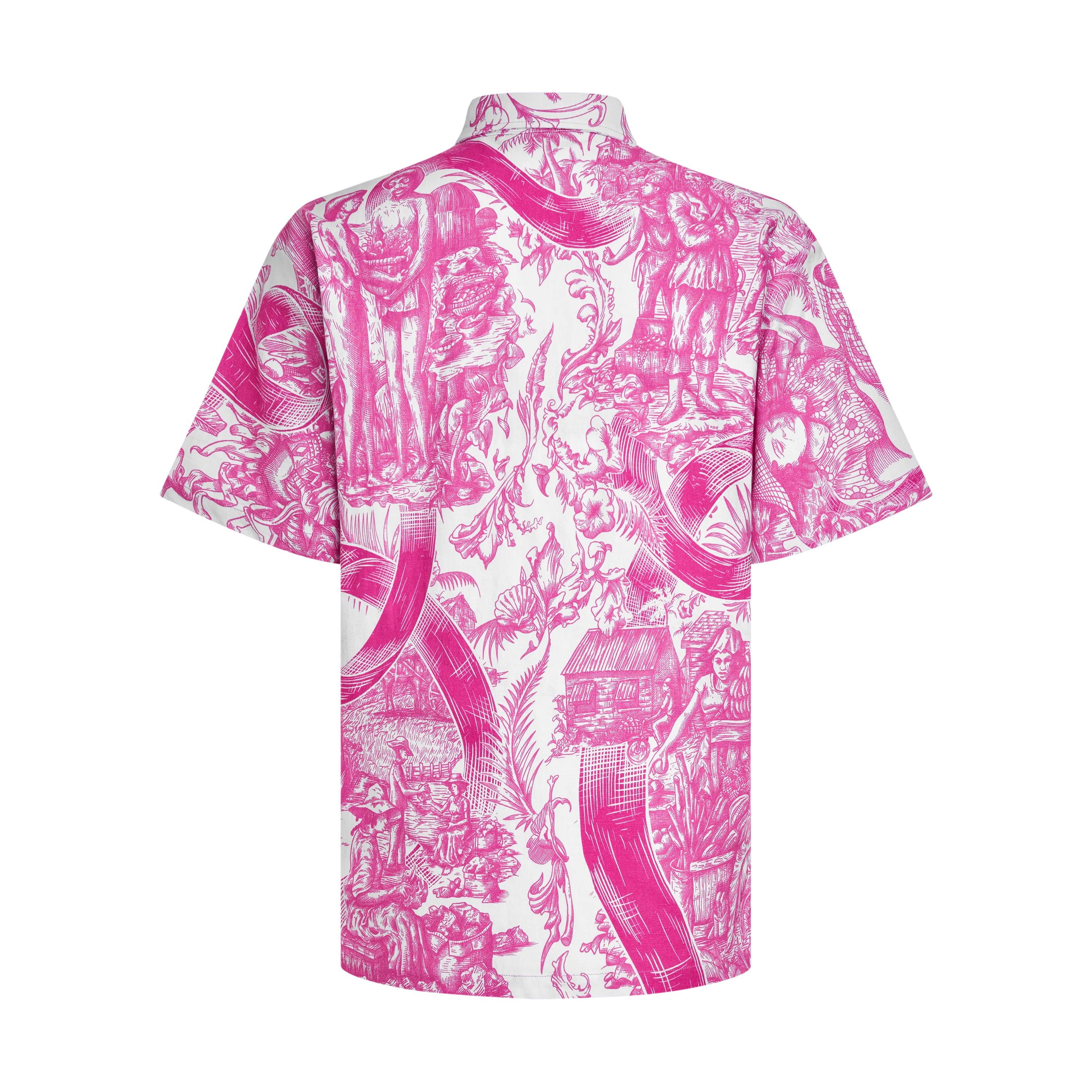 HERITAGE BREAST CANCER AWARENESS LINEN SHIRT-WHITE