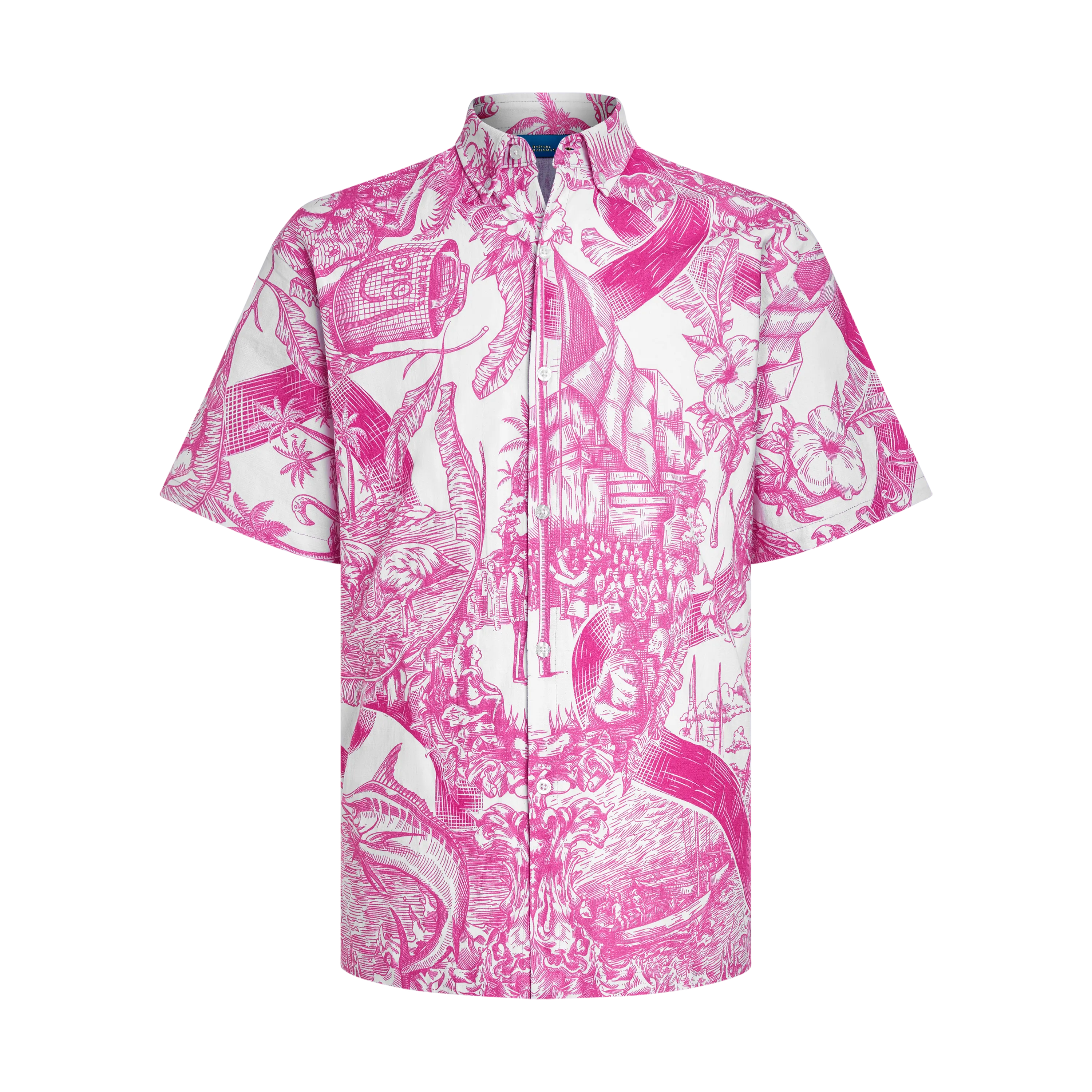 HERITAGE BREAST CANCER AWARENESS LINEN SHIRT-WHITE