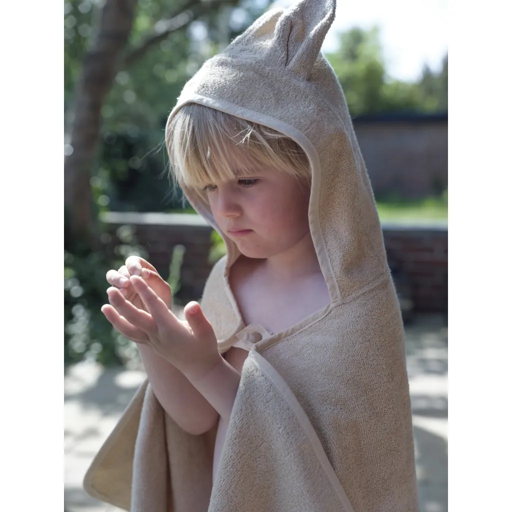 Hooded Junior Towel - Bunny - Wheat