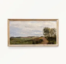 Horizontal Vintage Landscape Wall Art Print