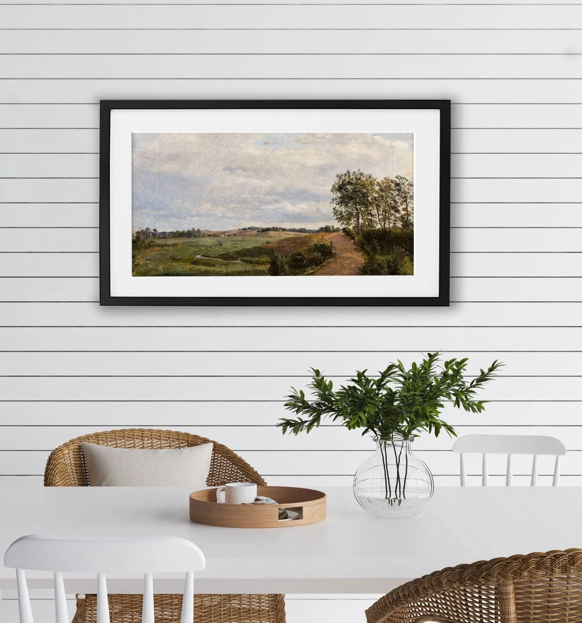 Horizontal Vintage Landscape Wall Art Print