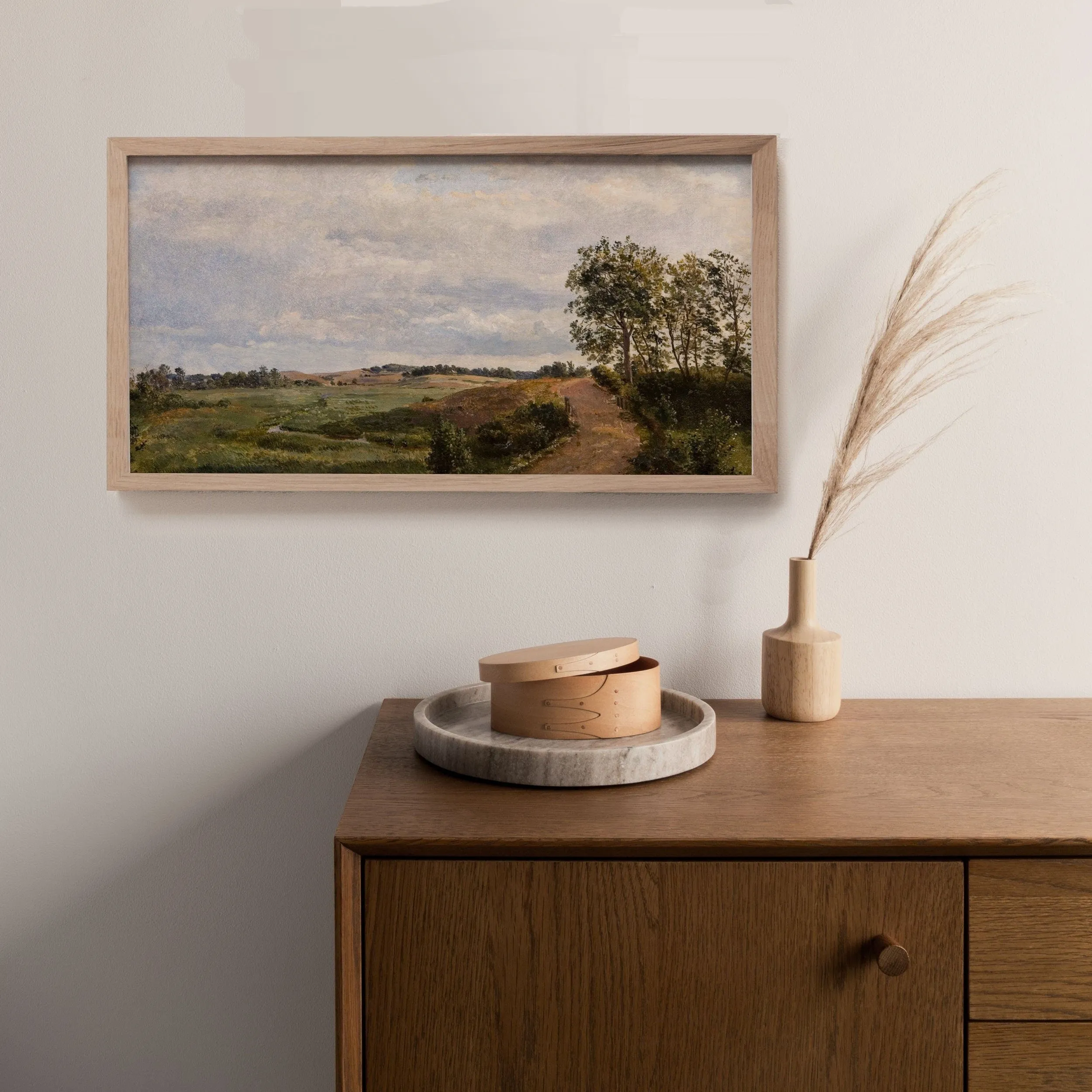 Horizontal Vintage Landscape Wall Art Print