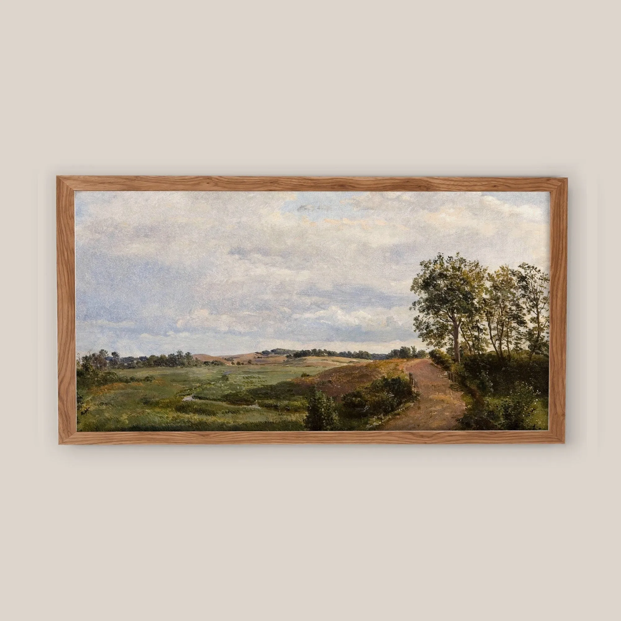 Horizontal Vintage Landscape Wall Art Print