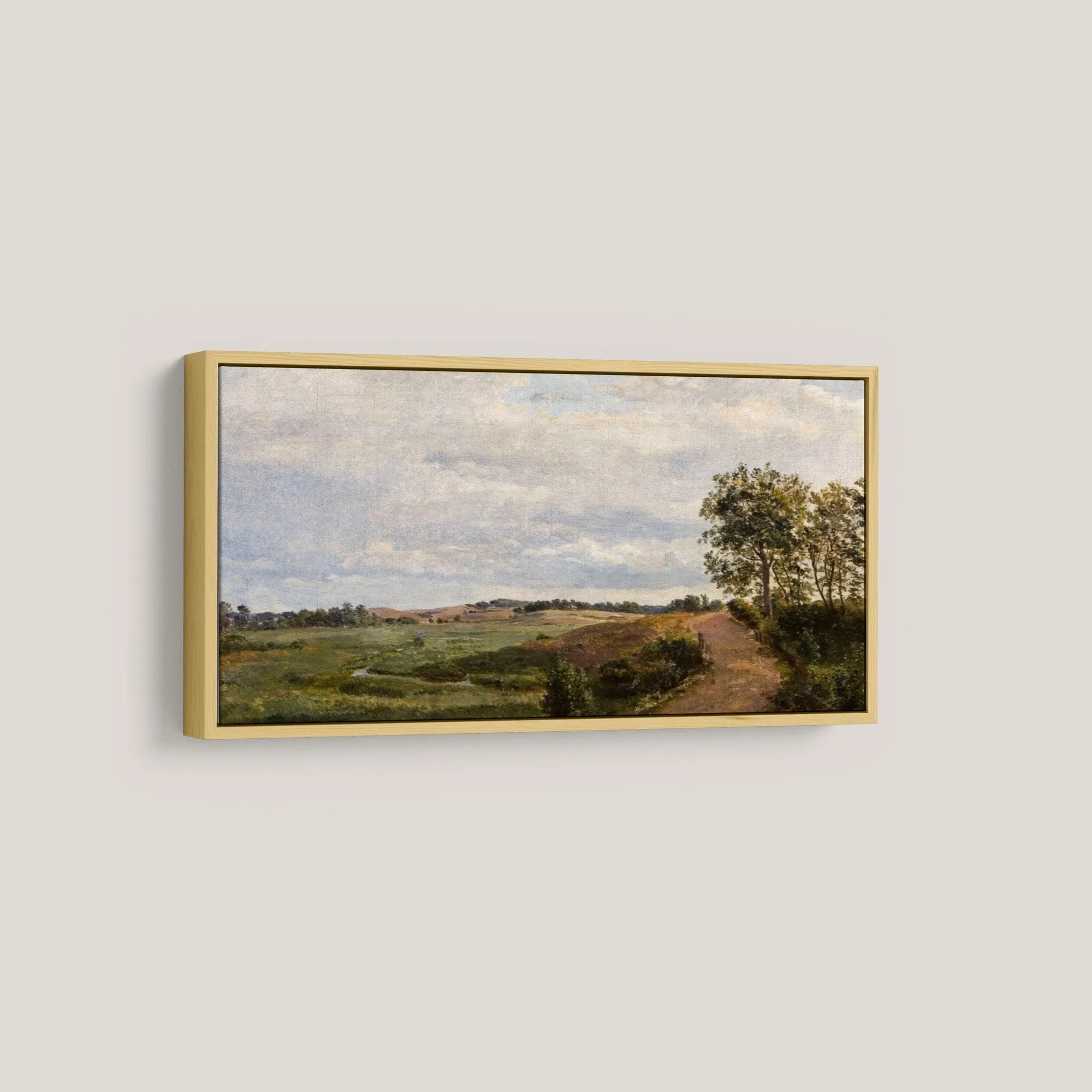 Horizontal Vintage Landscape Wall Art Print