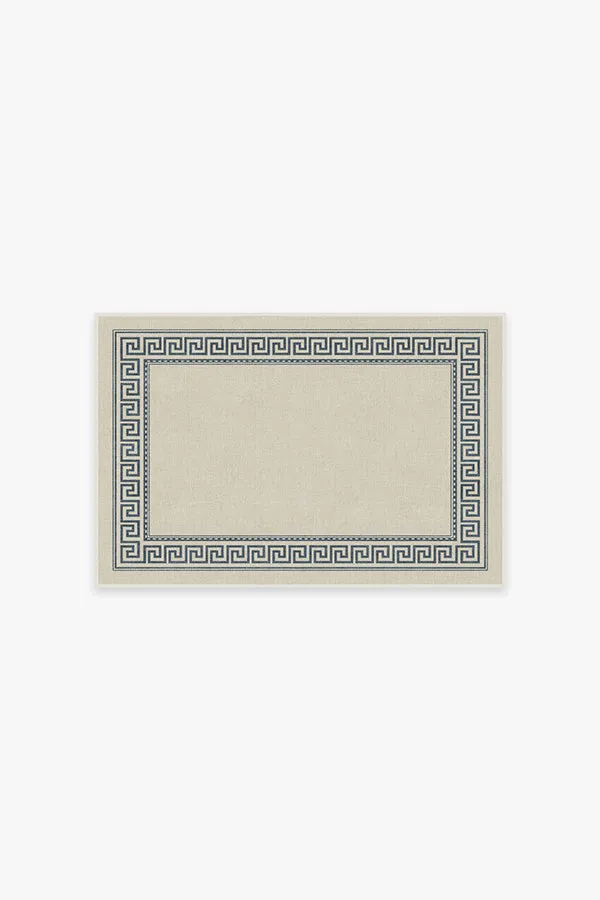 Kallos Border Ivory & Blue Rug