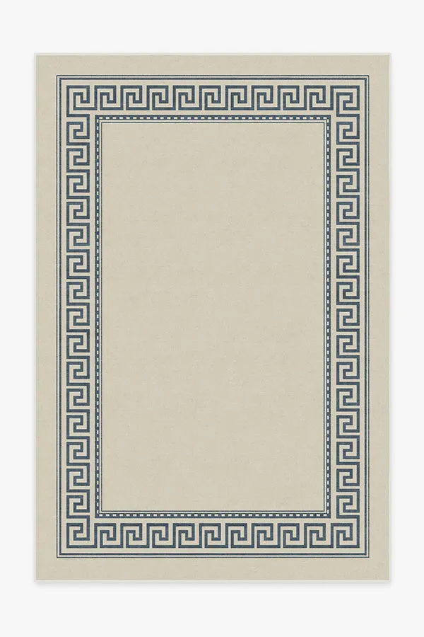 Kallos Border Ivory & Blue Rug
