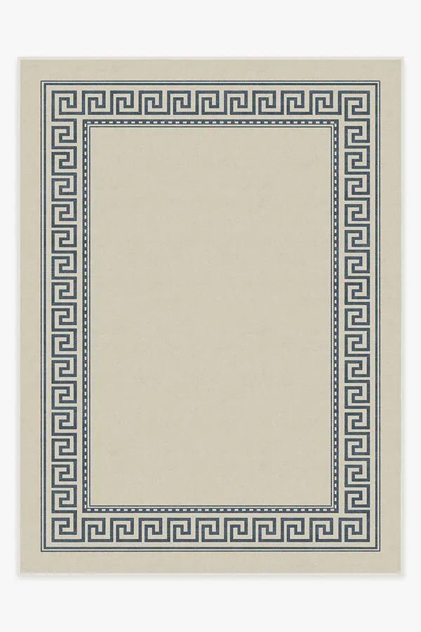 Kallos Border Ivory & Blue Rug