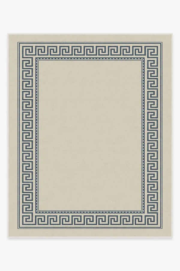 Kallos Border Ivory & Blue Rug