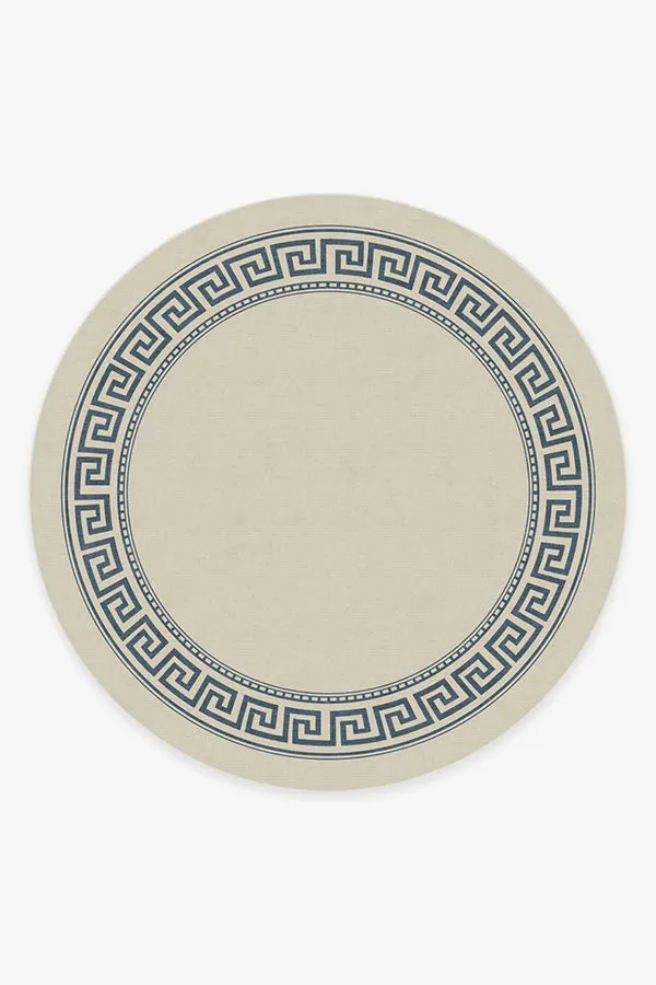 Kallos Border Ivory & Blue Rug