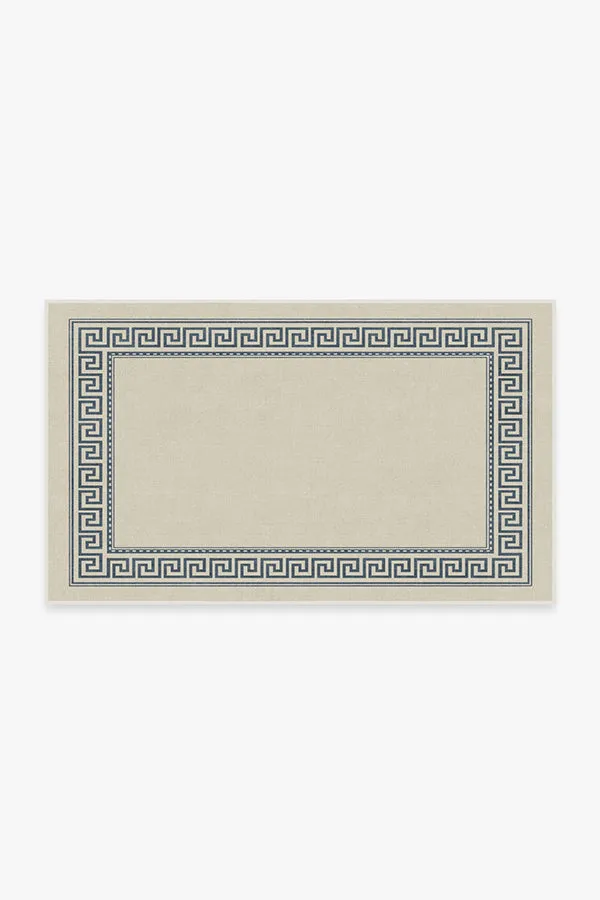Kallos Border Ivory & Blue Rug