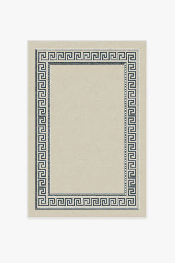 Kallos Border Ivory & Blue Rug