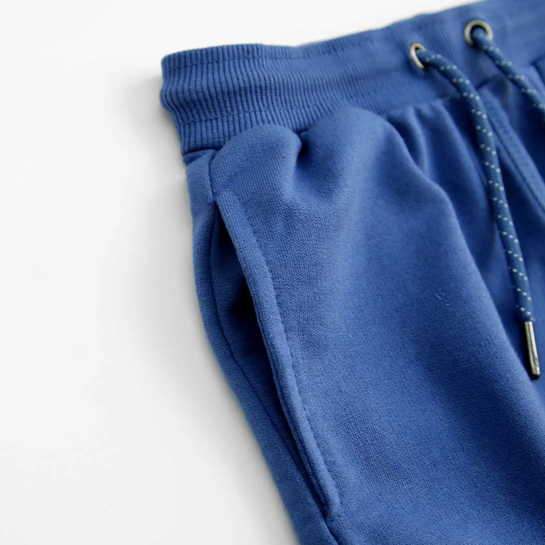Kids Soft Cotton Blue Terry Short