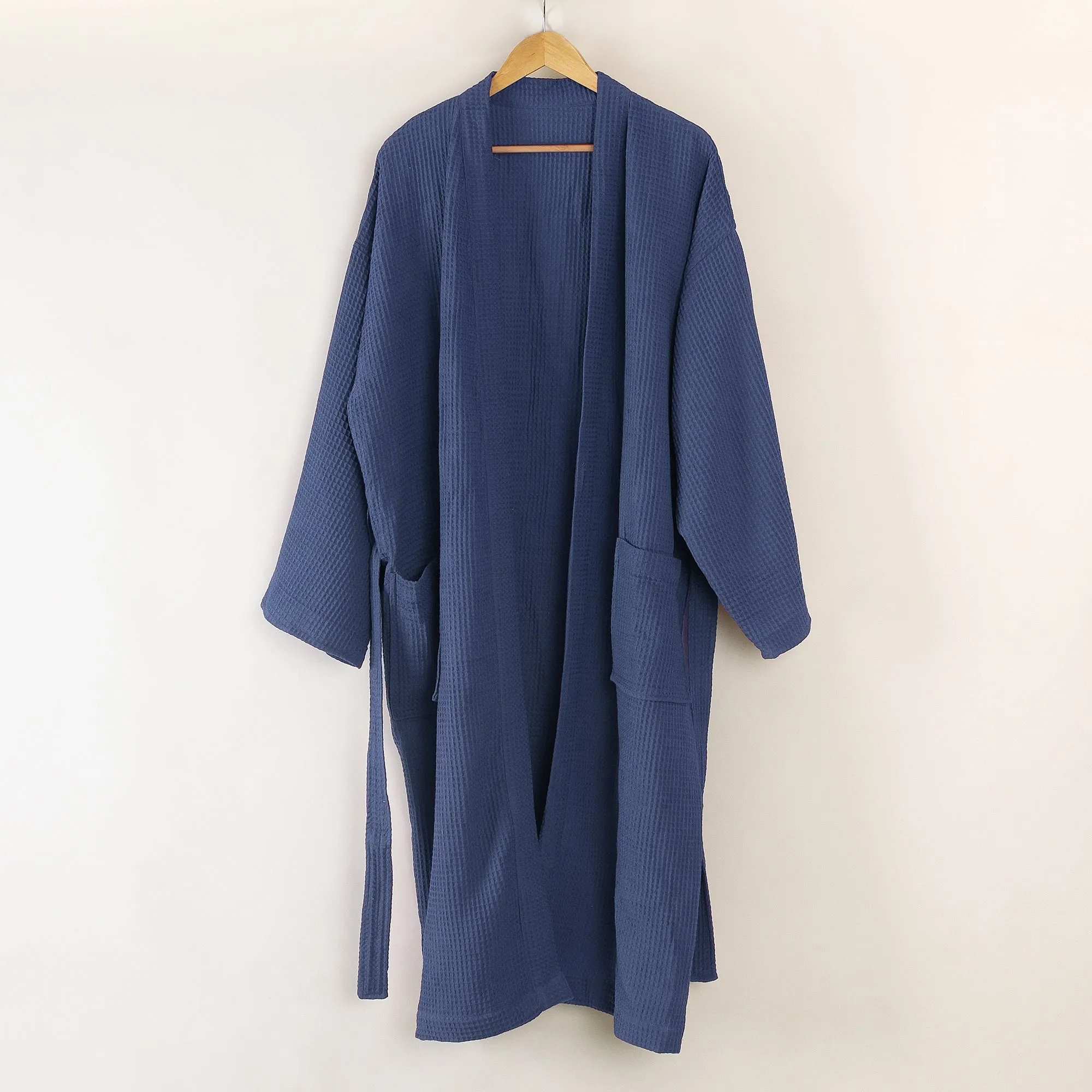 Men & Women's Cotton Bathrobe with Belt