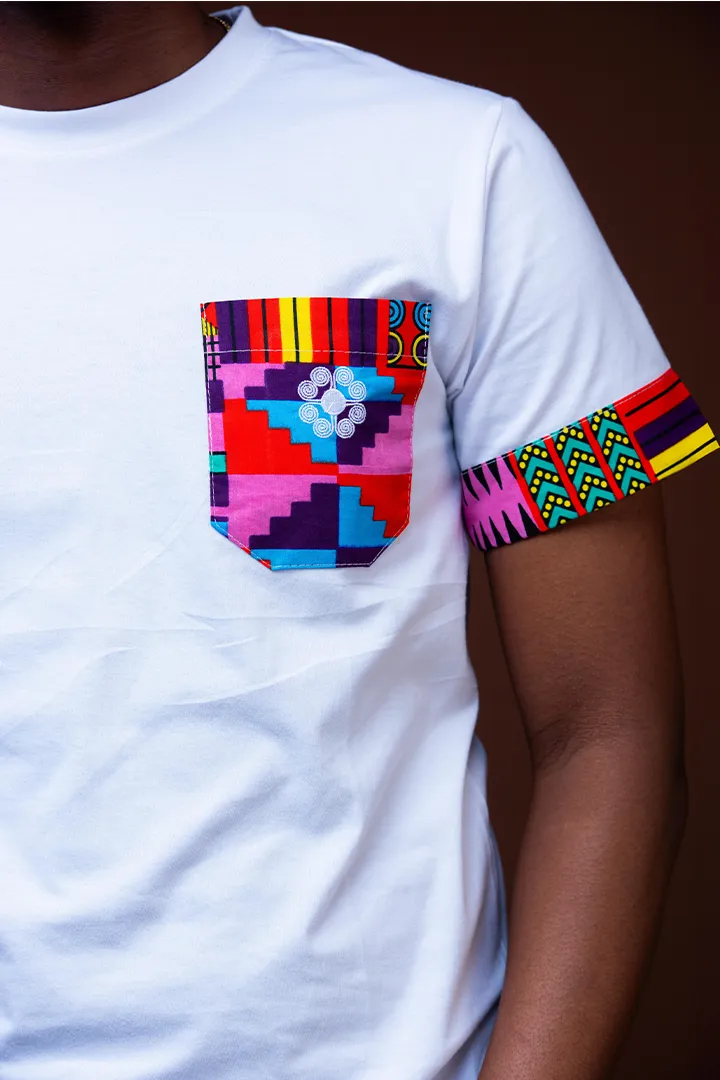 Mens - Rhandzu White Cotton Tee