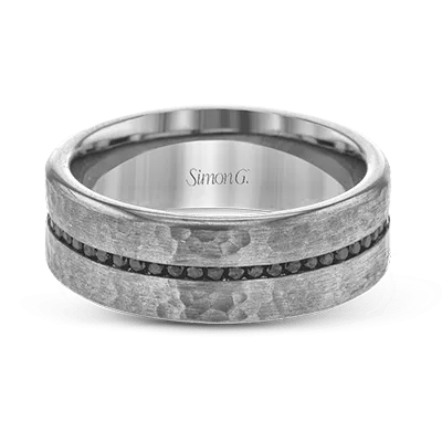 Men's Wedding Band In 14k Or 18k Gold With Diamonds