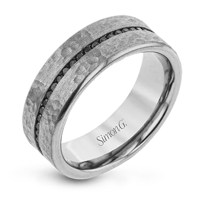 Men's Wedding Band In 14k Or 18k Gold With Diamonds