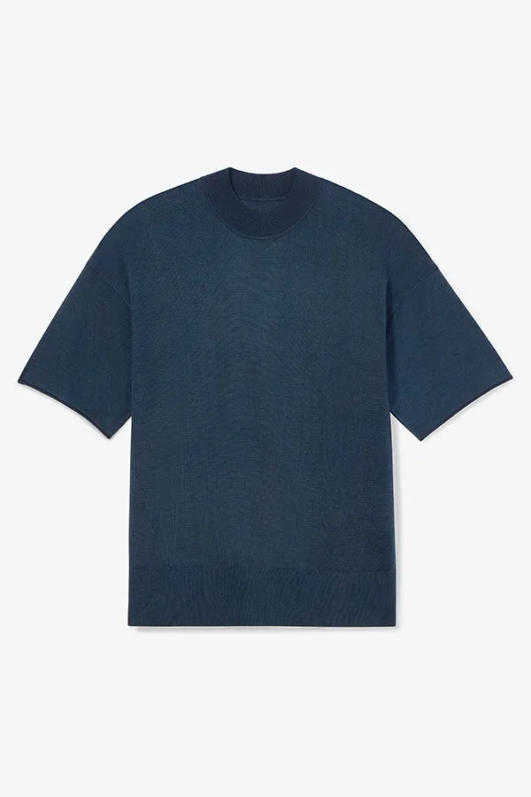 Mia Top - Silk Jersey :: Deep Sea