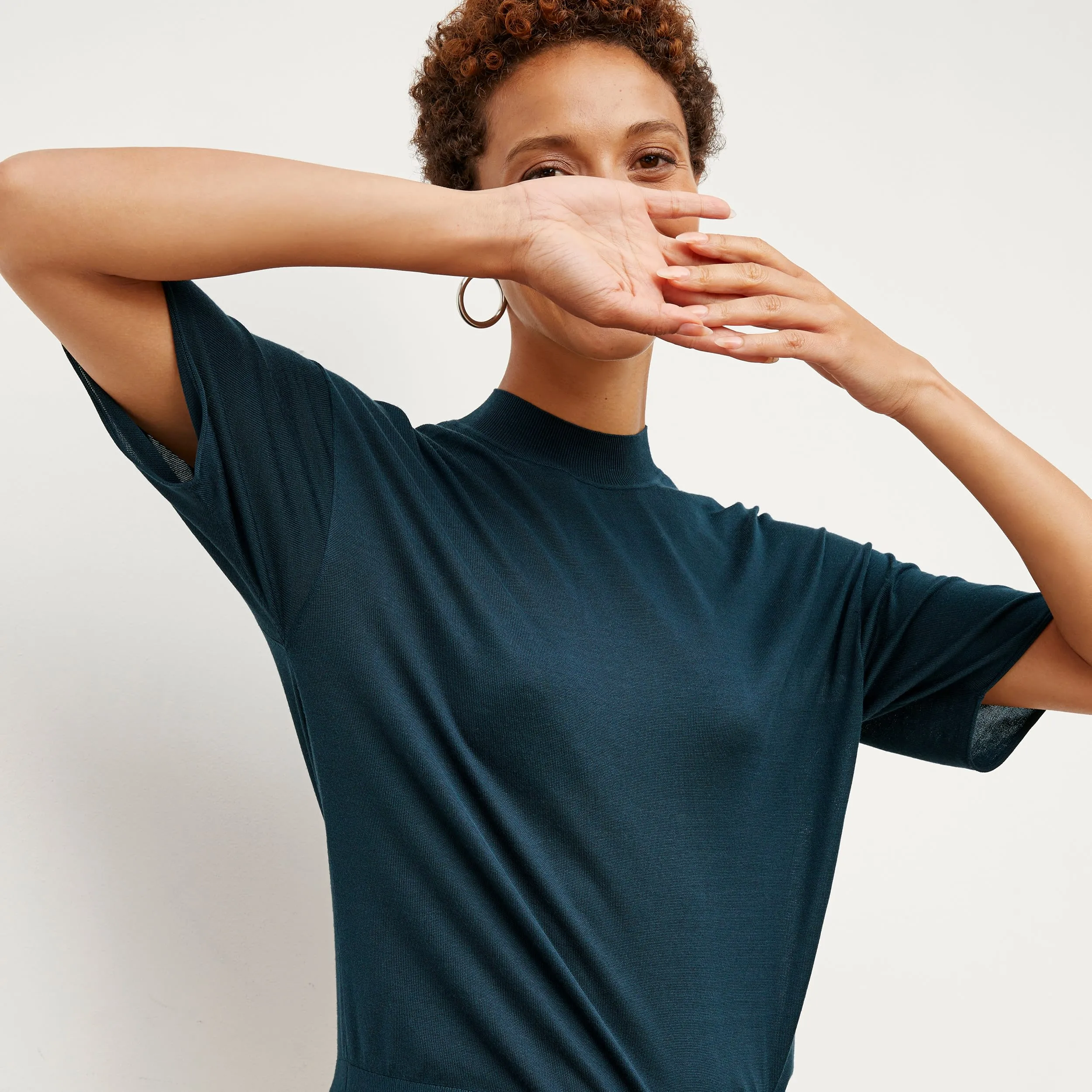 Mia Top - Silk Jersey :: Deep Sea
