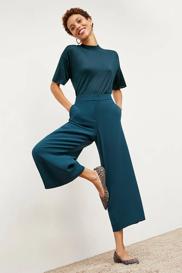 Mia Top - Silk Jersey :: Deep Sea
