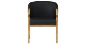 Modern Pecan Washed Arm Chair