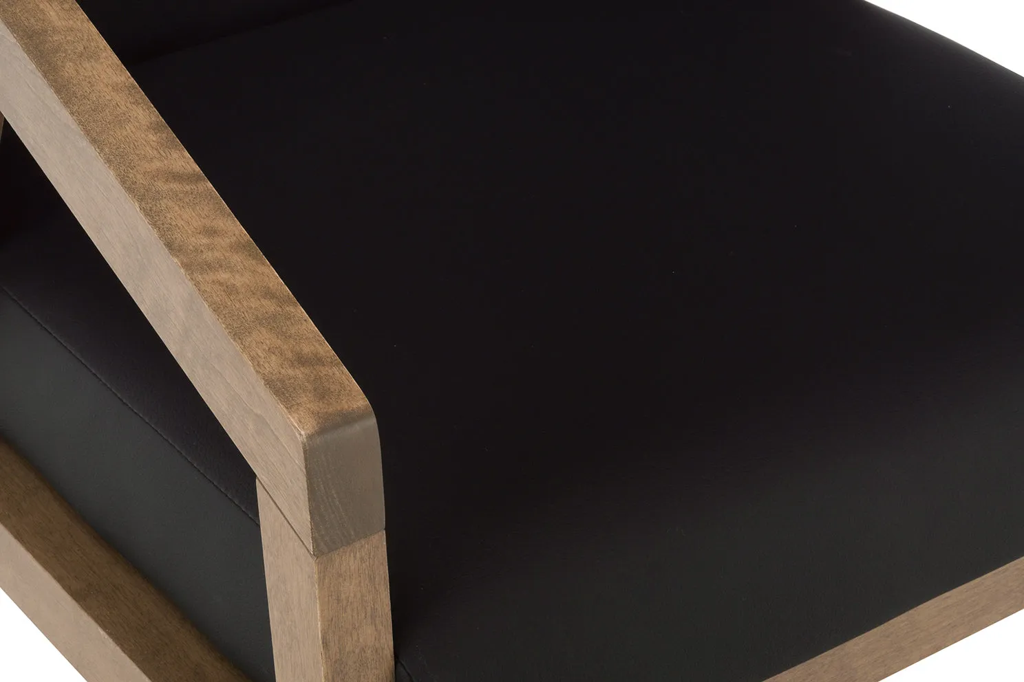 Modern Pecan Washed Arm Chair