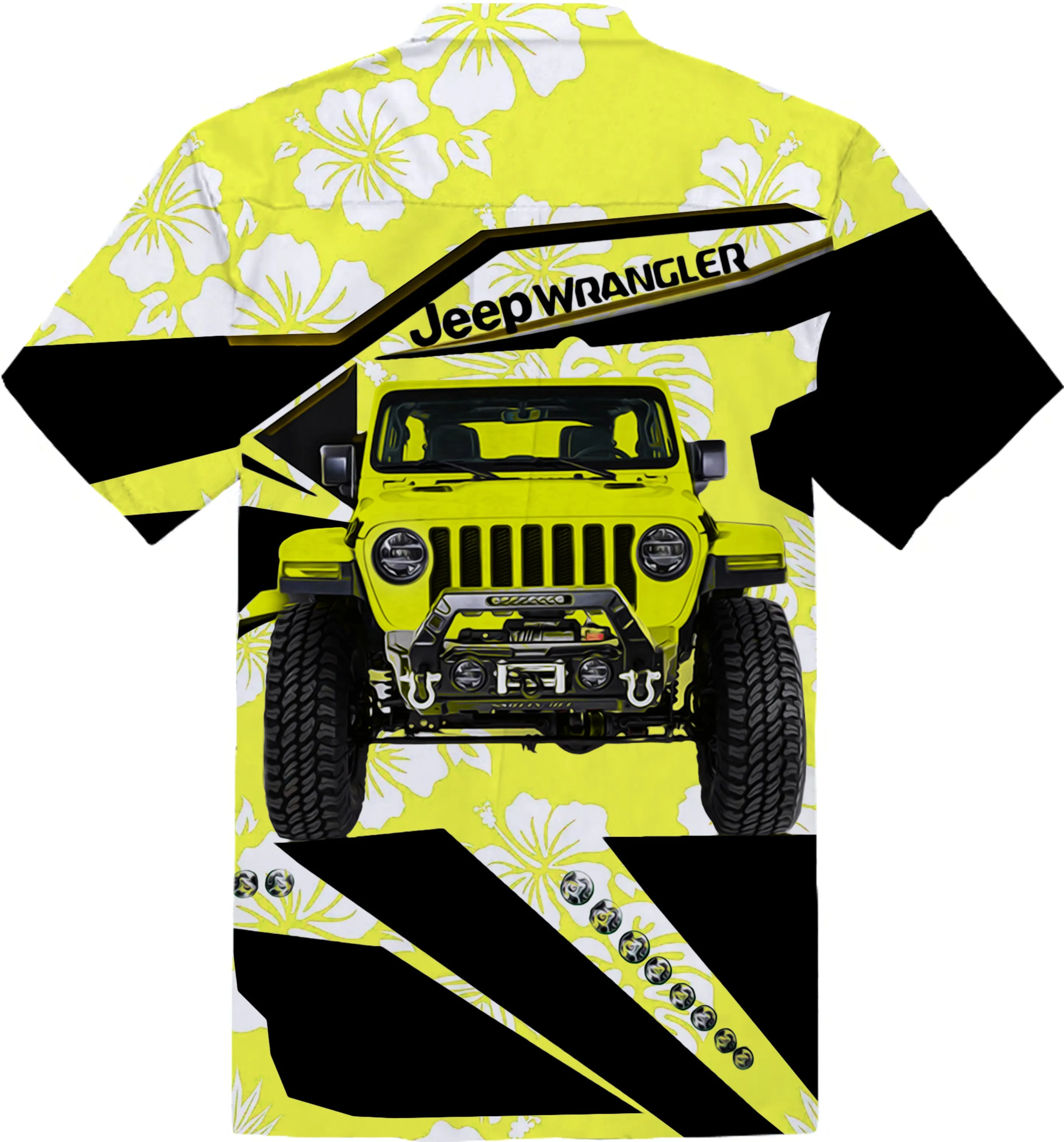 Multicolor Jeep Wrangler Hawaiian Shirt - Ready for Action!