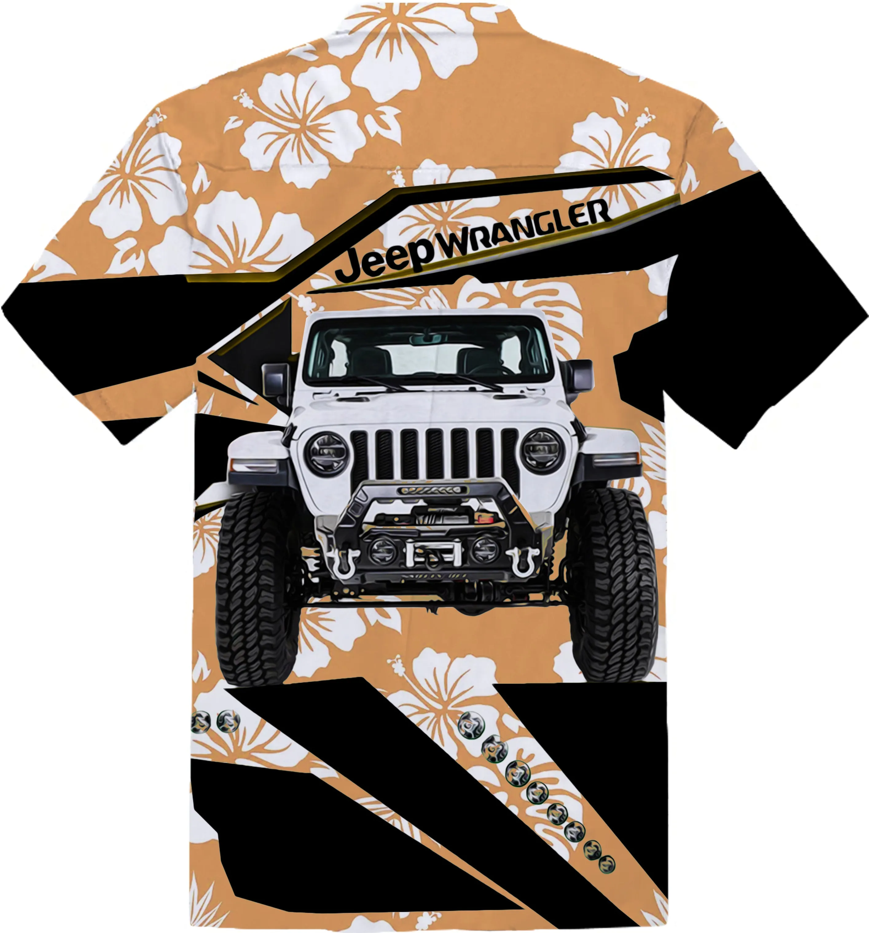 Multicolor Jeep Wrangler Hawaiian Shirt - Ready for Action!