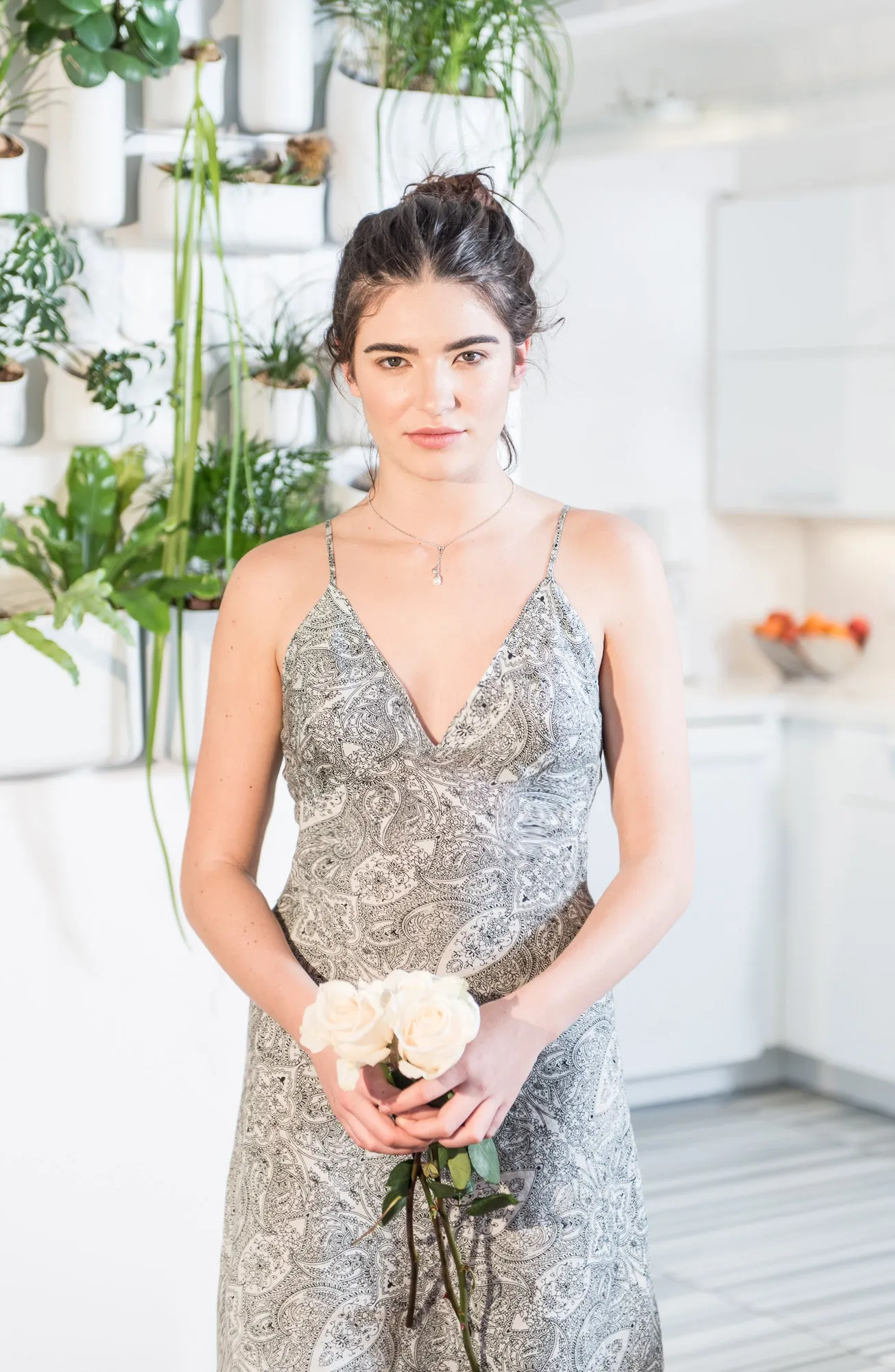 Paisley Cotton Silk Nightgown