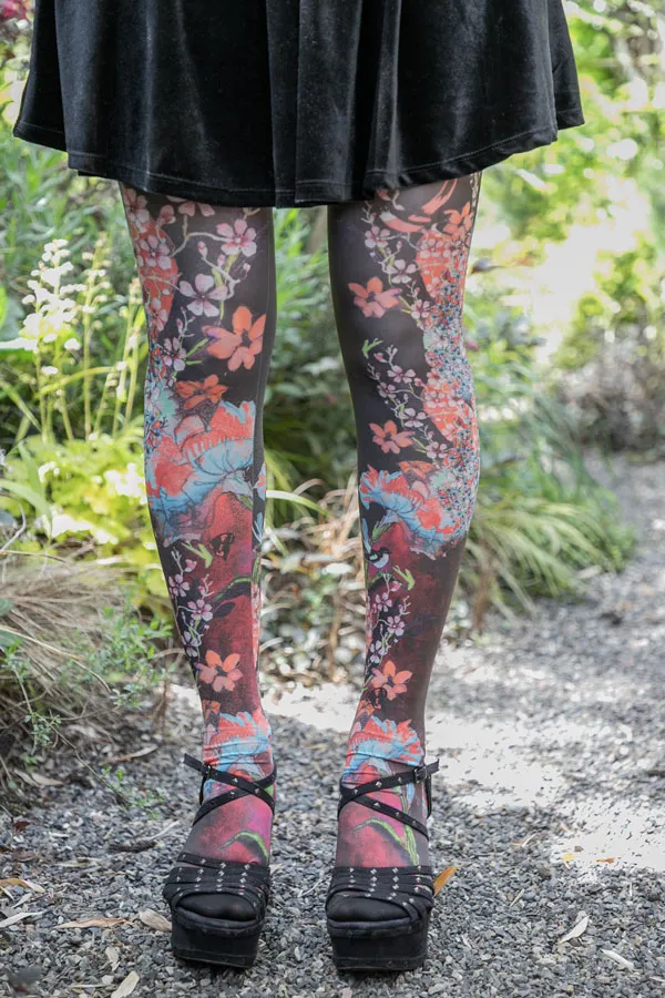 Petit Matin Printed Tights
