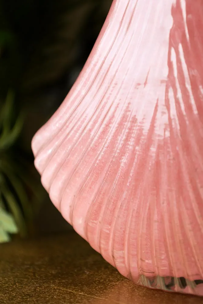 Pink Glass Art Deco Decanter