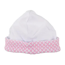 Pink Smocked Beanie
