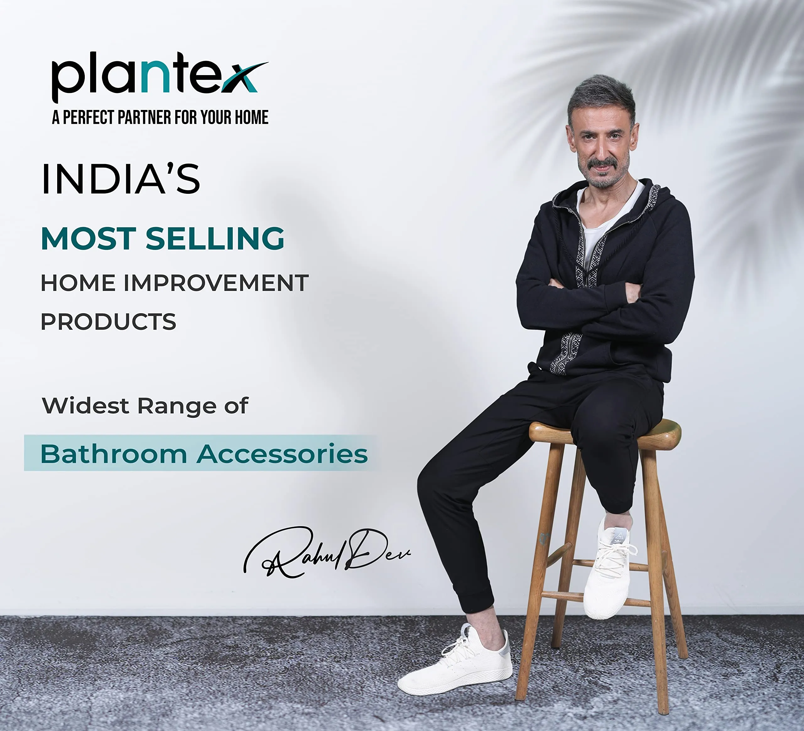 Plantex Daizy Gold Towel Rack Stand for Bathroom - 24 inches Long Towel Hanger