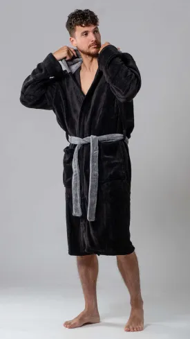 Robe de chambre Wanted Navy Contrast Grey Hood