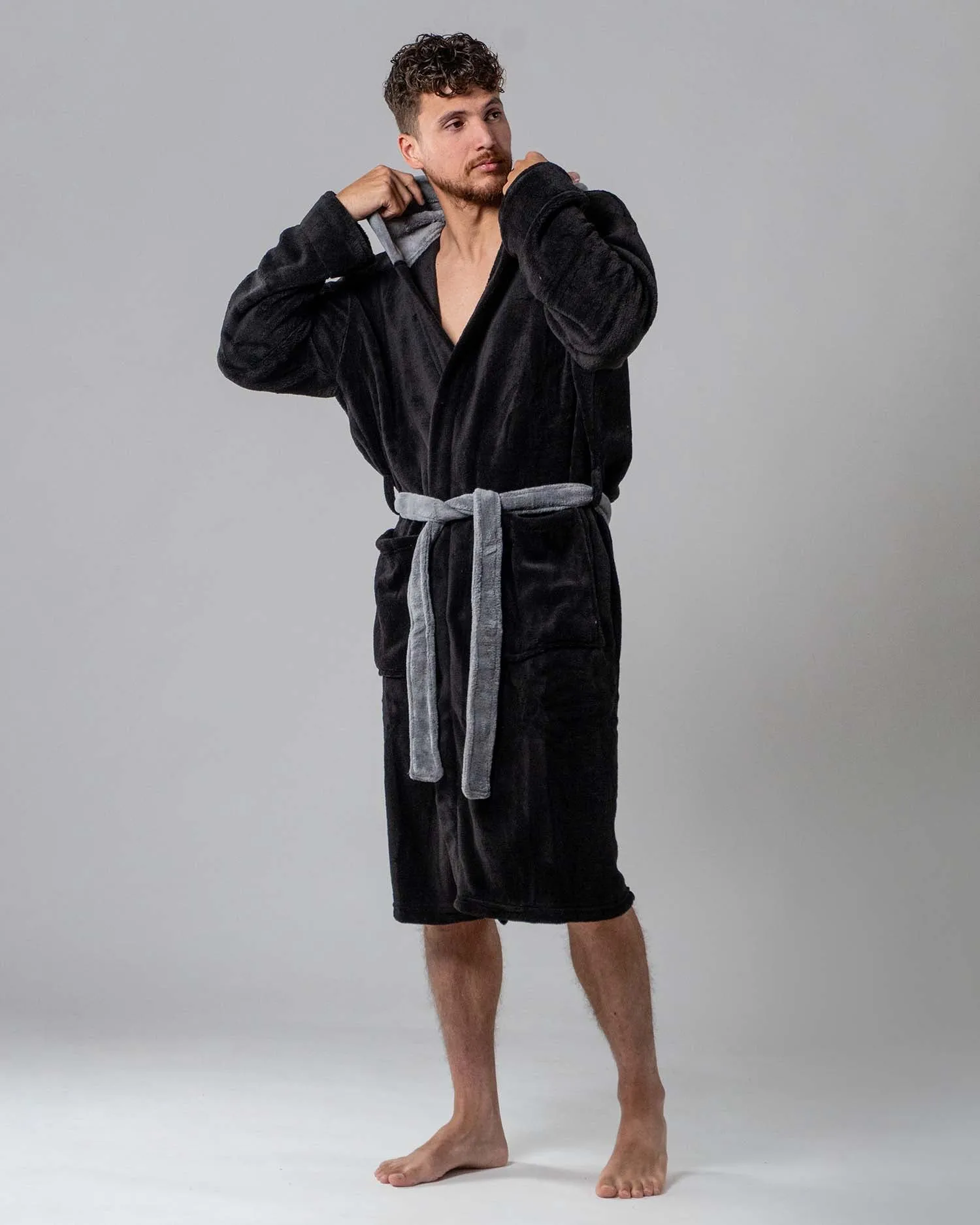 Robe de chambre Wanted Navy Contrast Grey Hood