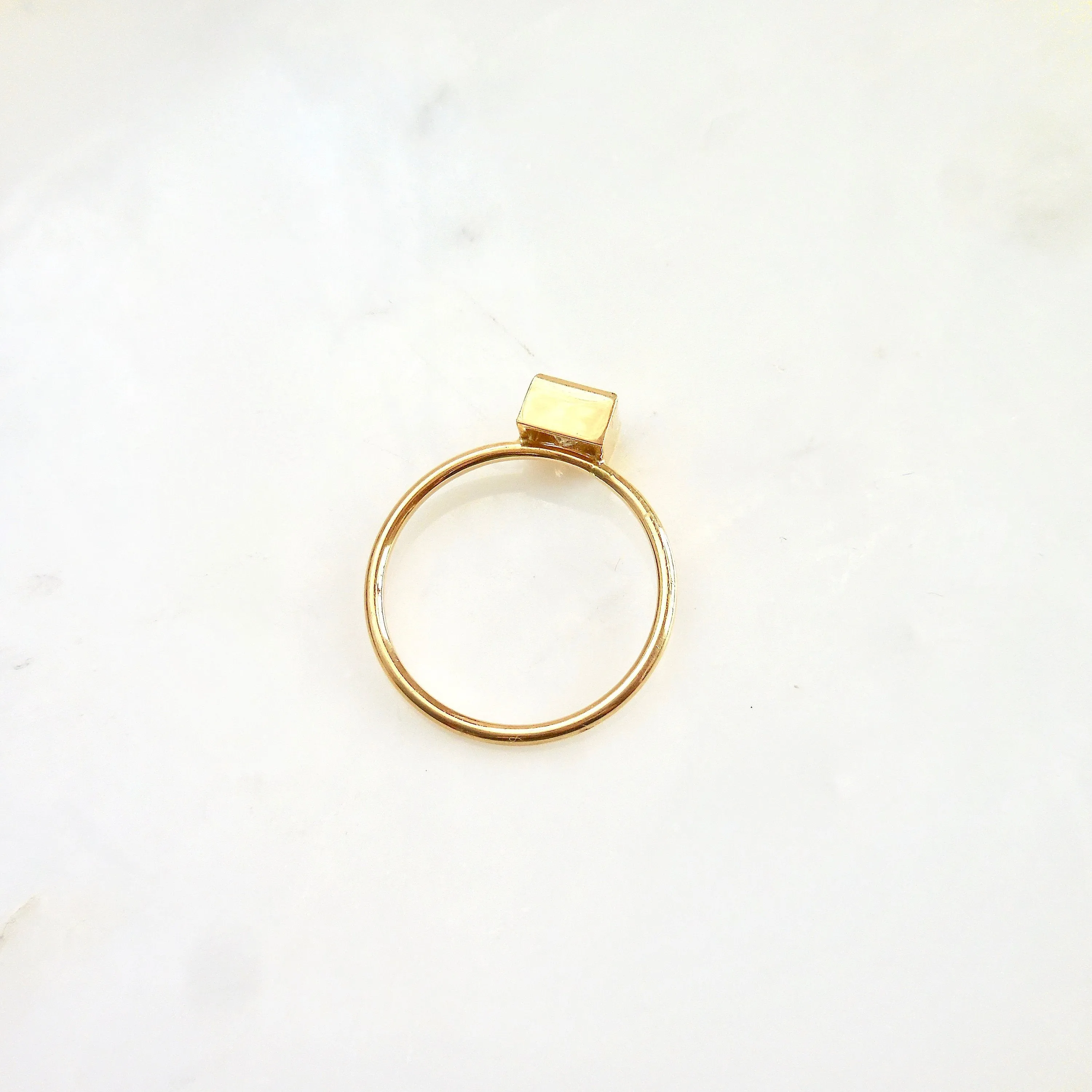 Salt and Pepper Princess Cut Diamond Ring - Princess Diamond Engagement Ring - Square Cut Diamond Ring