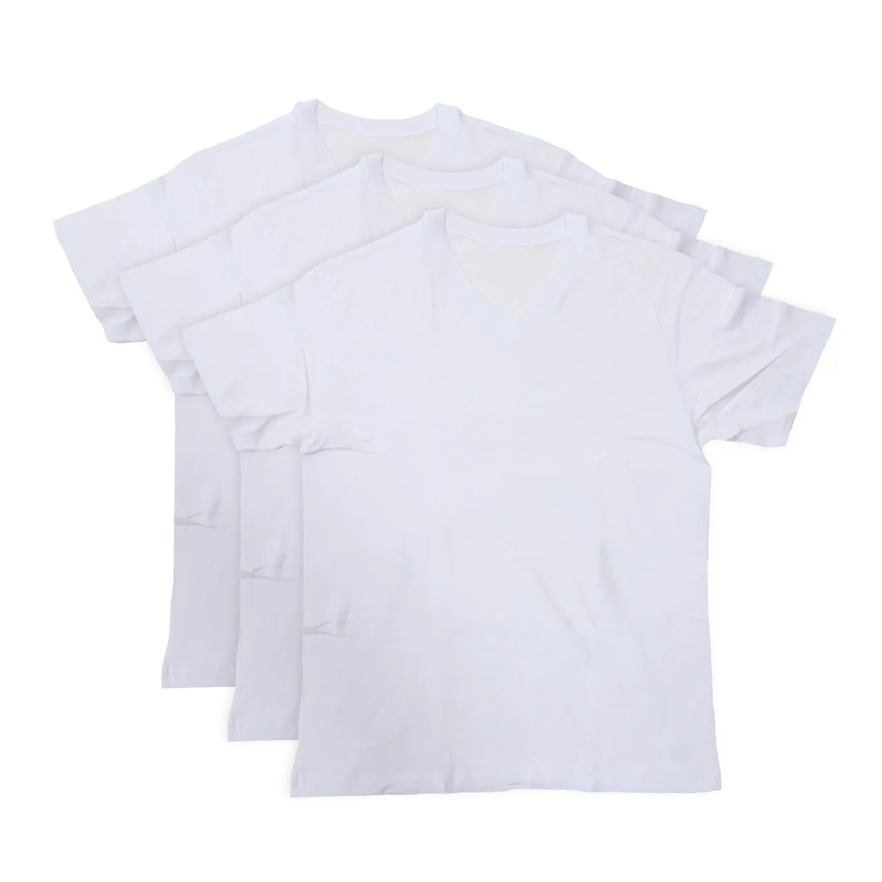 tシャツ vネック 半袖 メンズ 紳士 3枚組 LL～4L (肌着 下着 シャツ 男性 白 無地 アンダーウェア コットン LL 3L 4L 大寸 大きいサイズ) (在庫限り)