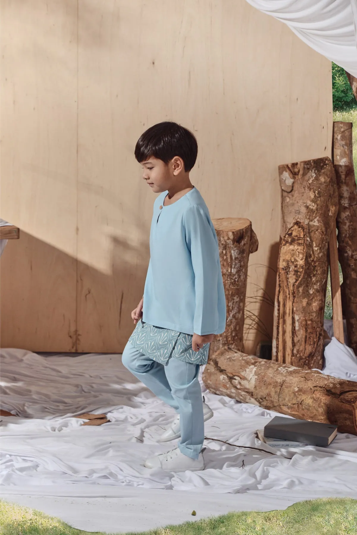 The Balik Kurta - Light Blue
