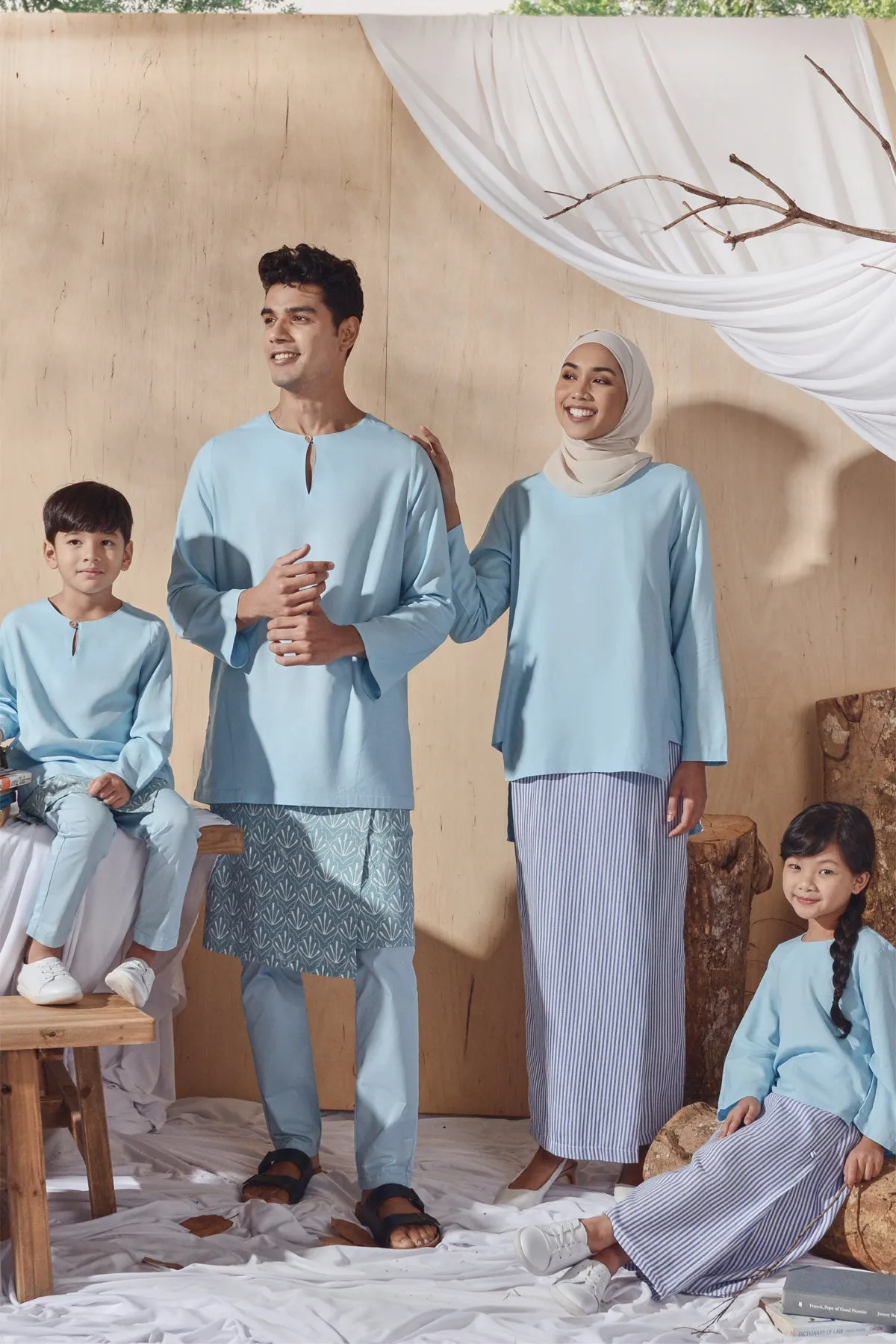 The Balik Kurta - Light Blue