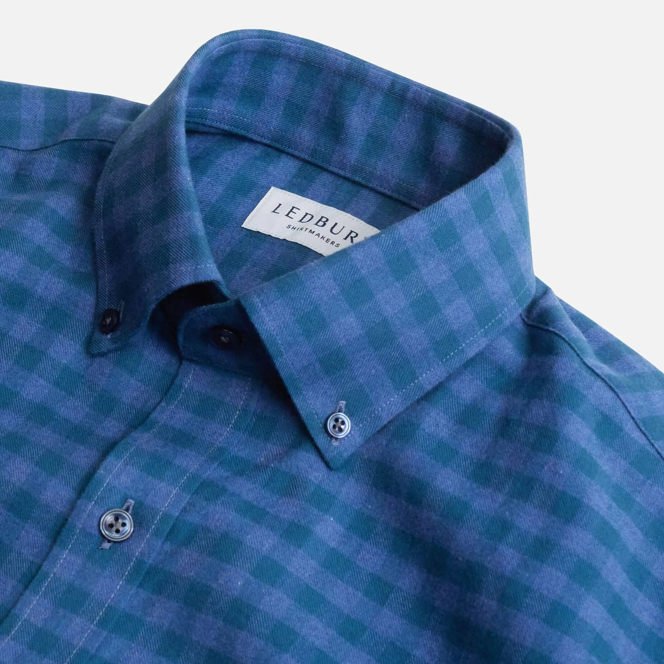 The Dark Teal Parton Flannel Custom Shirt