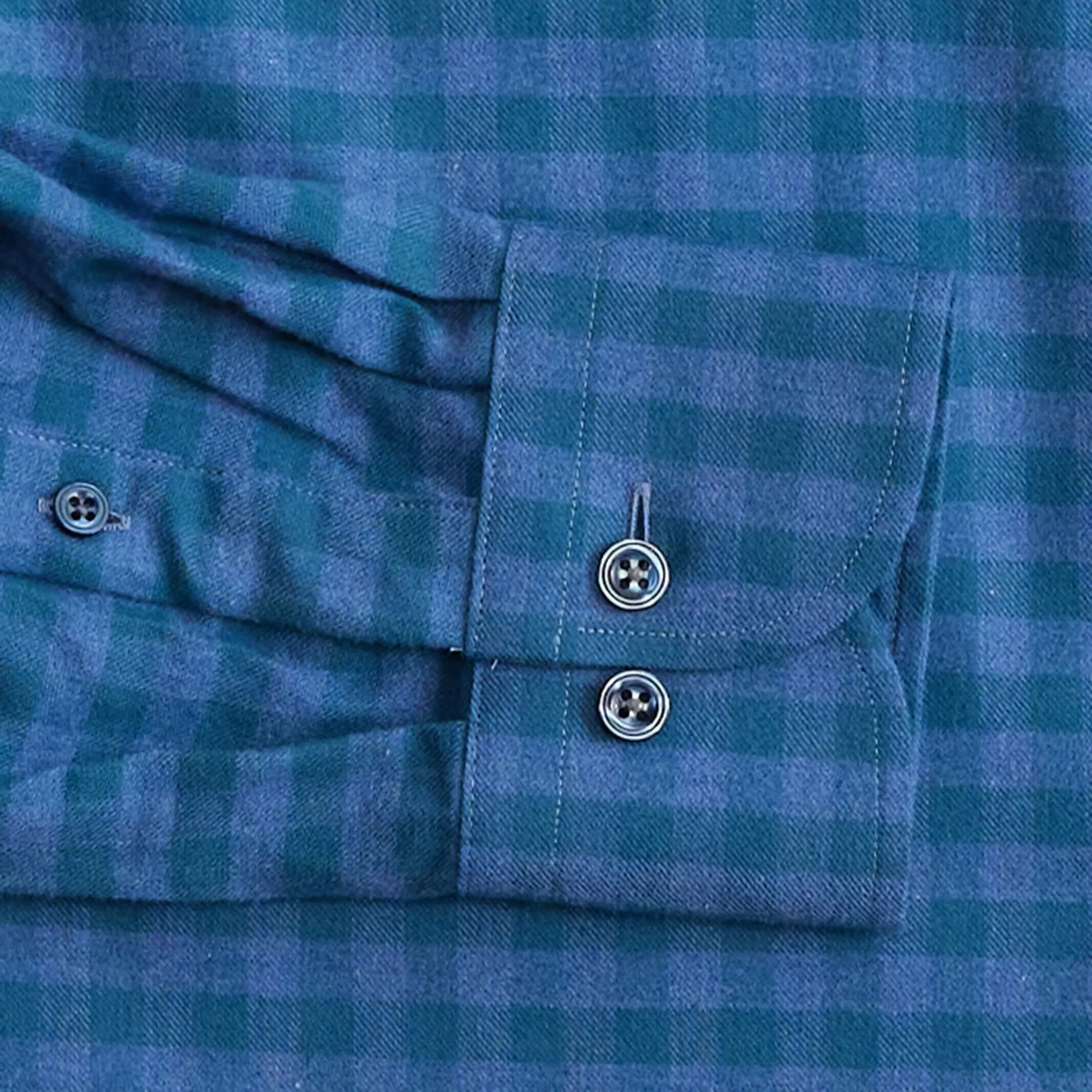 The Dark Teal Parton Flannel Custom Shirt