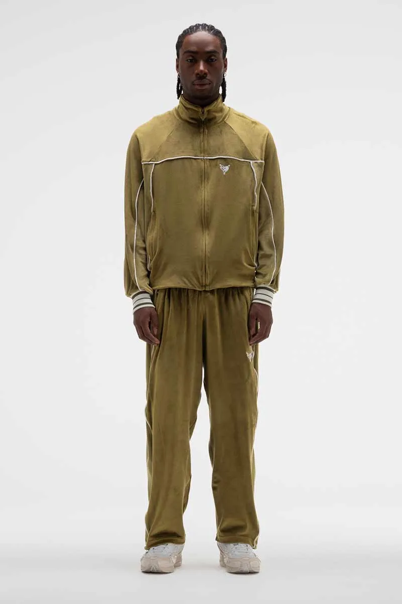 VELOUR JOGGER OLIVE